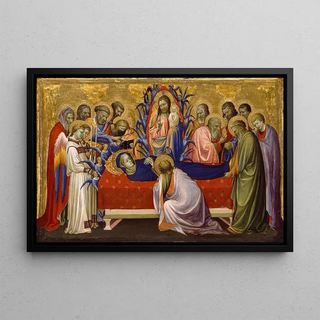 La Mort de la Vierge - Gherardo Starnina — framed artwork on a wall