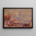 View of Naples from Mergellina - Giacinto Gigante — framed artwork on a wall