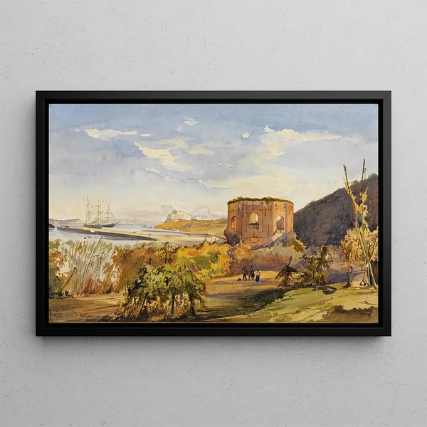 Baja Painting - Giacinto Gigante — framed artwork on a wall