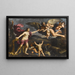 Venus, Cupid and Chronos - Giacinto Gimignani — framed artwork on a wall