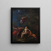 The Sleep of Adam and Eve - Giacomo Del Po — framed artwork on a wall