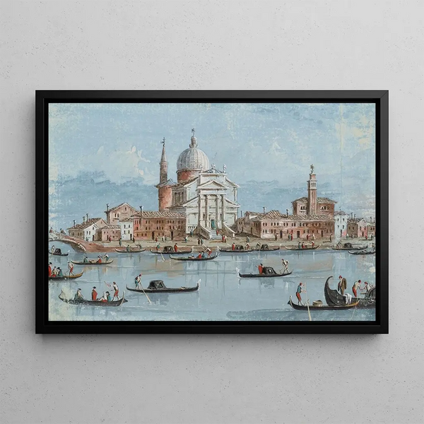 L Church of the Redeemer - Giacomo Guardi — framed artwork on a wall