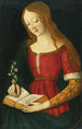 a young lady writing in a hymn book - Giacomo Pacchiarotto — artwork view
