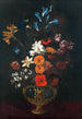 Flowers in a decorative vase on a table - Giacomo Recco — artwork view