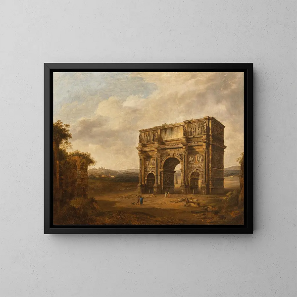 L'arc de Constantin - Giacomo van Lint — framed artwork on a wall