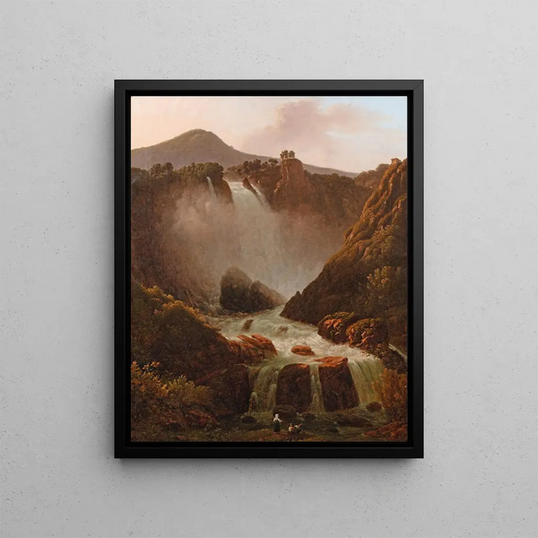 Waterfalls of Marmore - Giambattista Bassi — framed artwork on a wall