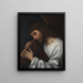 The Christ Carrying the Cross - Gian Francesco De Maineri — framed artwork on a wall