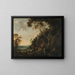 Landscape with Shepherds - Gijsbert Gillisz de Hondecoeter — framed artwork on a wall