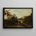 Birds in Water - Gijsbert Gillisz de Hondecoeter — framed artwork on a wall