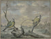 Two tits in winter - Gijsbertus Haasbroek — artwork view