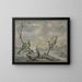 Two tits in winter - Gijsbertus Haasbroek — framed artwork on a wall