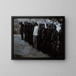 La garde vénézuélienne à El Dorado - Gilbert Gaul — framed artwork on a wall