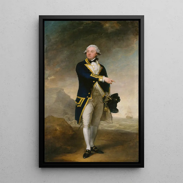 Captain John Gell - Gilbert Stuart — framed artwork on a wall