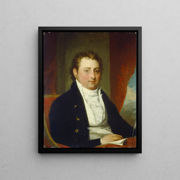Edward Stow - Gilbert Stuart — framed artwork on a wall