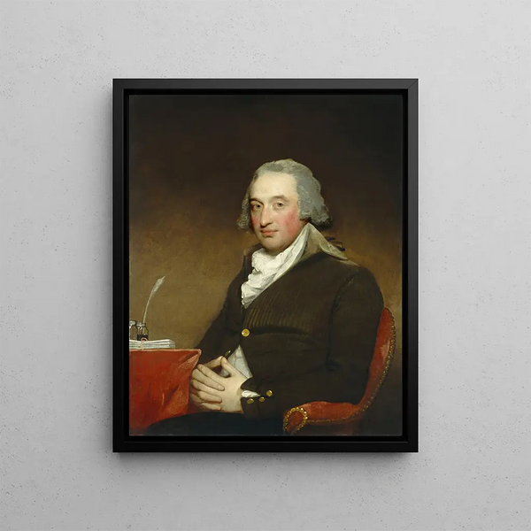 Georges Pollock - Gilbert Stuart — framed artwork on a wall