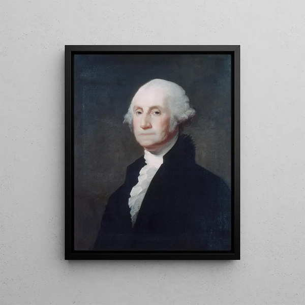 George Washington - Gilbert Stuart — framed artwork on a wall
