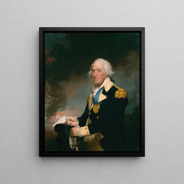 Horatio Gates - Gilbert Stuart — framed artwork on a wall