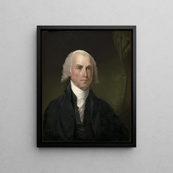 James Madison - Gilbert Stuart — framed artwork on a wall