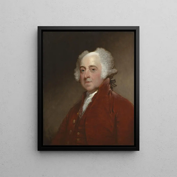 John Adams - Gilbert Stuart — framed artwork on a wall