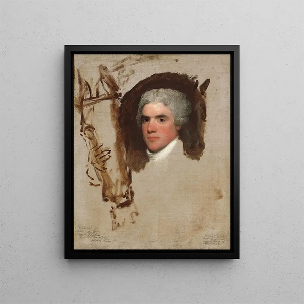 John Bill Ricketts - Gilbert Stuart — framed artwork on a wall