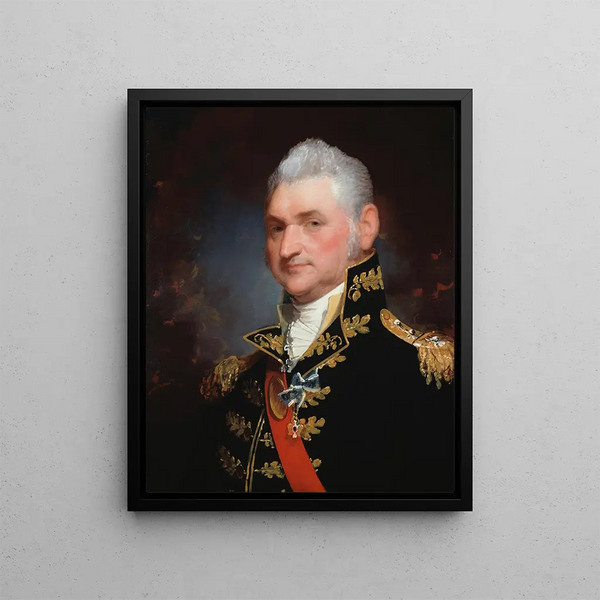 Major-general Henry Dearborn - Gilbert Stuart — framed artwork on a wall