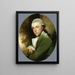 Man in Green Coat - Gilbert Stuart — framed artwork on a wall