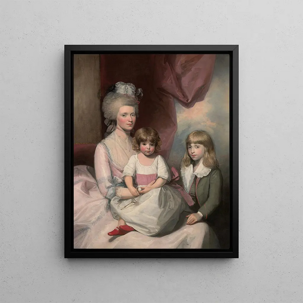 Portrait of a Family - Gilbert Stuart — framed artwork on a wall