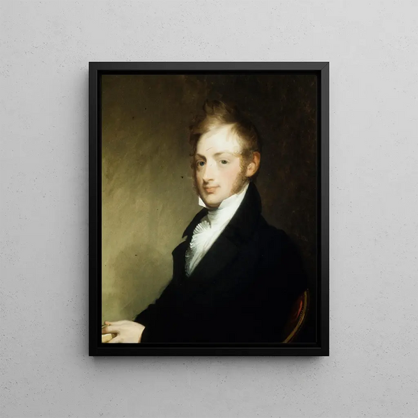Portrait of Alexander Townsend - Gilbert Stuart — framed artwork on a wall
