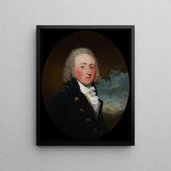 Portrait Painting of Edward Loftus - Gilbert Stuart — framed artwork on a wall
