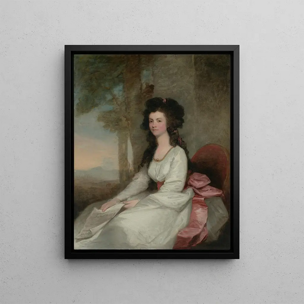 Portrait of Eleanor Gordon - Gilbert Stuart — framed artwork on a wall