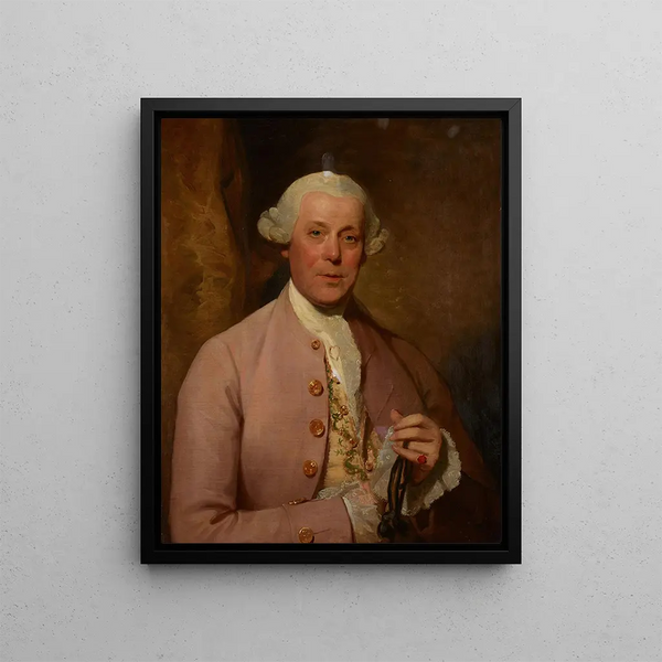 Portrait of Henri Lambert - Gilbert Stuart — framed artwork on a wall