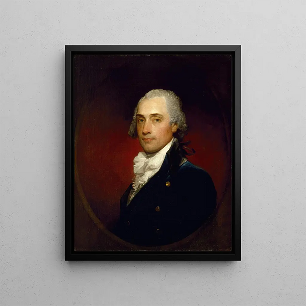 Portrait of John Vaughan - Gilbert Stuart — framed artwork on a wall