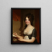Portrait of a Young Woman - Gilbert Stuart — framed artwork on a wall