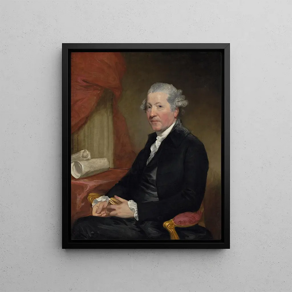 Sir Joshua Reynolds - Gilbert Stuart — framed artwork on a wall