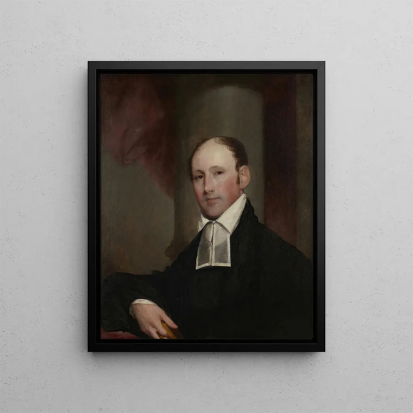 The Reverend Charles Burroughs D. D. - Gilbert Stuart — framed artwork on a wall