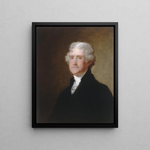 Thomas Jefferson - Gilbert Stuart — framed artwork on a wall