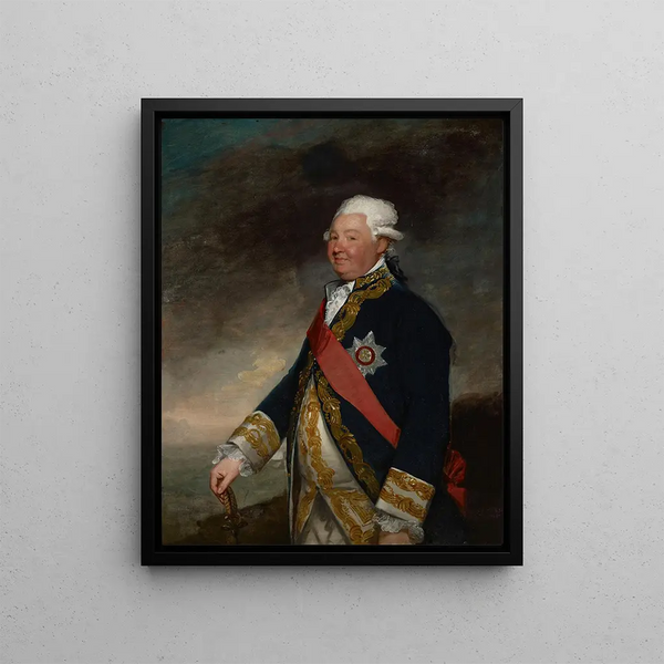 Vice-admiral Edward Hughes - Gilbert Stuart — framed artwork on a wall