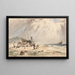 Fish Market on the Beach - Giles Firman Phillips — framed artwork on a wall
