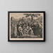 The Savior washing the feet of his disciples - Giles Silber — framed artwork on a wall