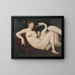 Leda and the Swan - Gillis Coignet — framed artwork on a wall