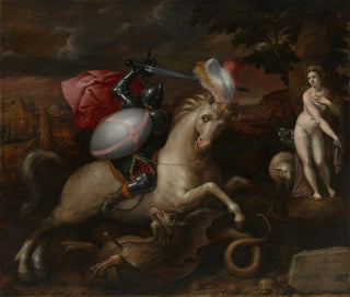 Saint Georges terrassant le dragon - Gillis Coignet — artwork view