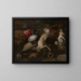 Saint Georges terrassant le dragon - Gillis Coignet — framed artwork on a wall