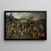 Allegory of abuses by the authorities of the Church and the State - Gillis Mostaert — framed artwork on a wall