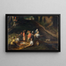 Landscape with the Holy Family - Gillis Mostaert — framed artwork on a wall