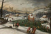 Winter Landscape Painting with the Flight into Egypt - Gillis Mostaert — artwork view