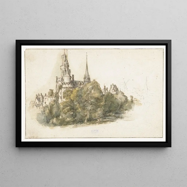 View of Antonius Castle at Antoine - Gillis Neyts — framed artwork on a wall