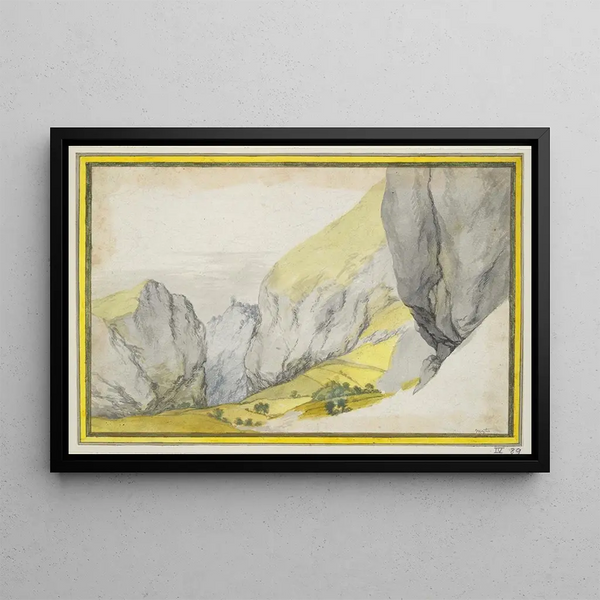 Mountains - Gillis Neyts — framed artwork on a wall