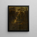 Forest landscape with riders - Gillis Rombouts — framed artwork on a wall