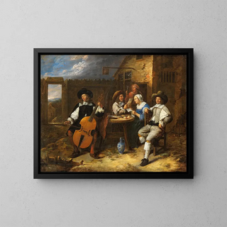 Company of Musical Creation - Gillis van Tilborgh — framed artwork on a wall