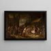 L'Adoration des bergers - Gillis van Tilborgh — framed artwork on a wall